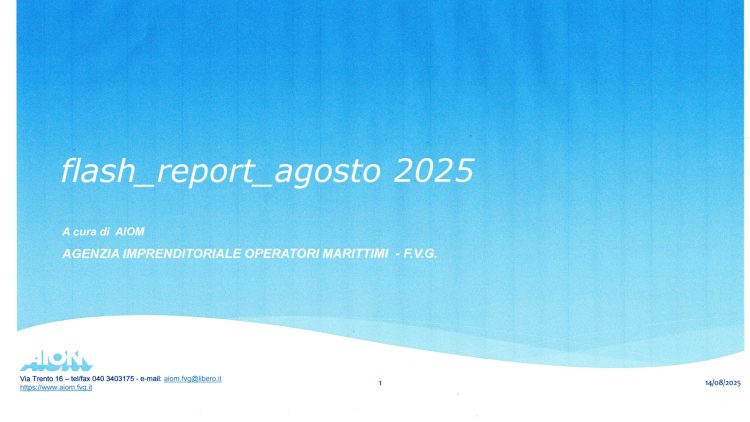 AIOM – FLASH REPORT AGOSTO 2025