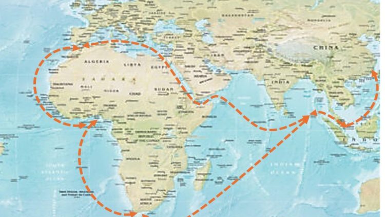 Rotta Asia-Europa: prove tecniche di connessione